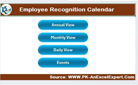 Employee Recognition Calendar