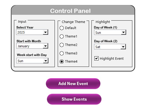 Control Panel