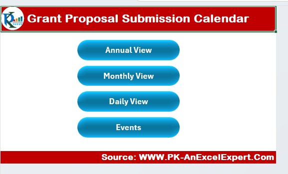 Grant Proposal Submission Calendar