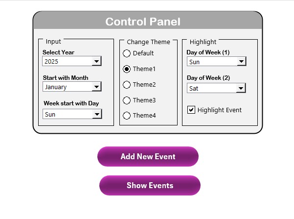 Control Panel