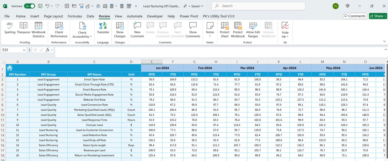 Target Sheet