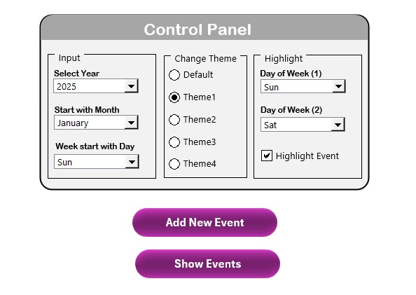 Control Panel