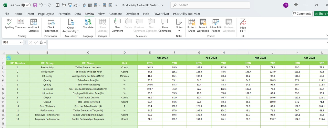 Target Sheet