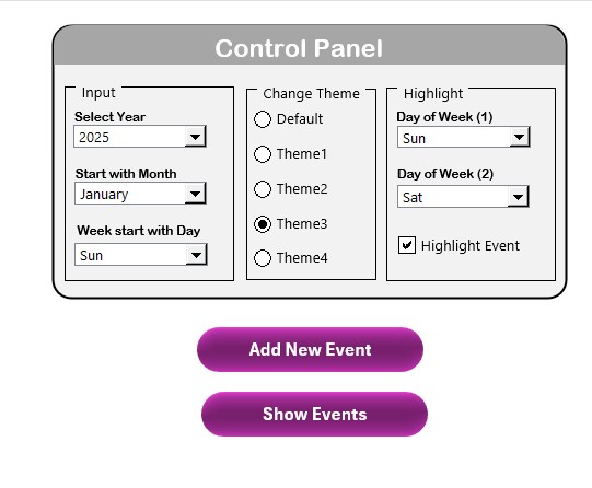 Control Panel