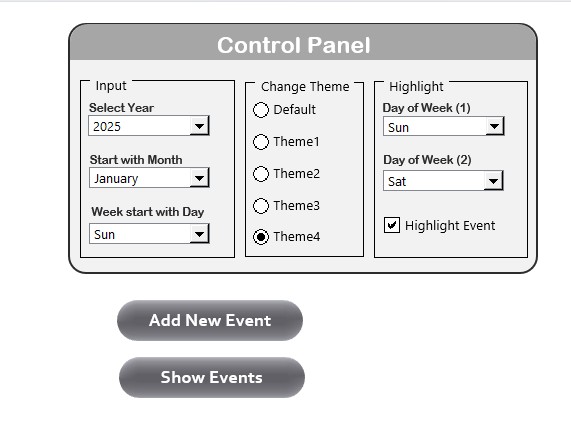 Control Panel