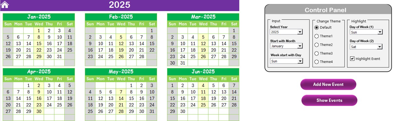 Seasonal Promotions Calendar