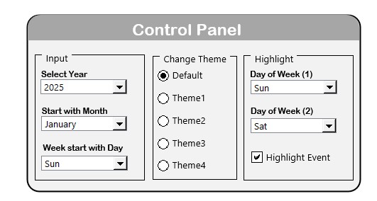 Control Panel