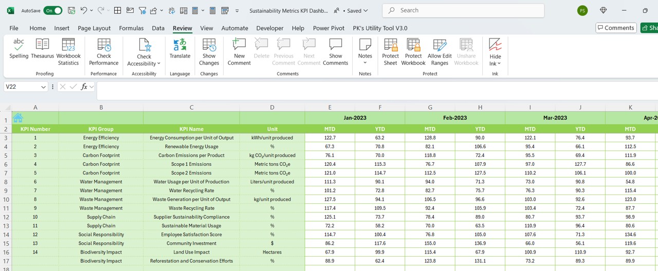 Previous Year Numbers Sheet