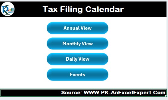 Tax Filing Calendar