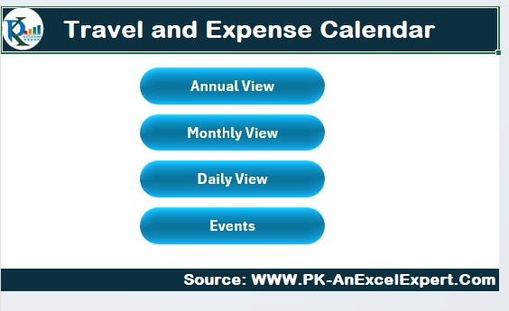 Travel and Expense Calendar