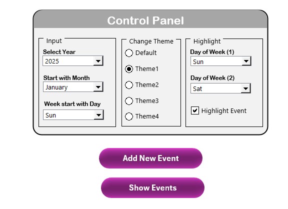 Control Panel