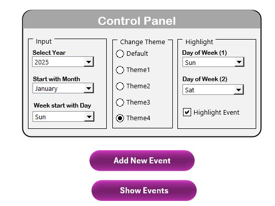 Control Panel