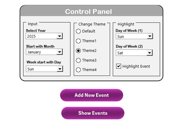 Control Panel