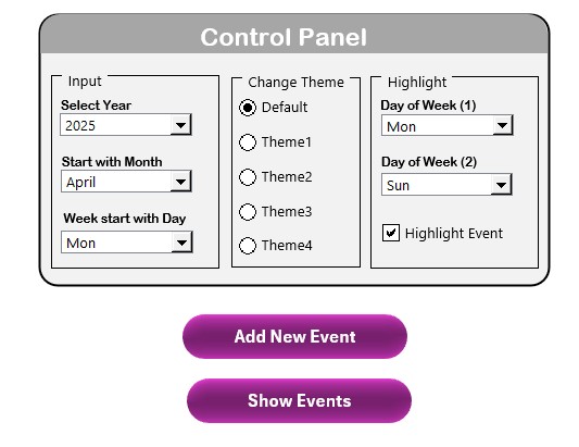 Control Panel