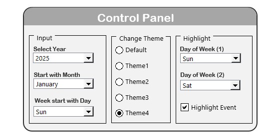 Control Panel