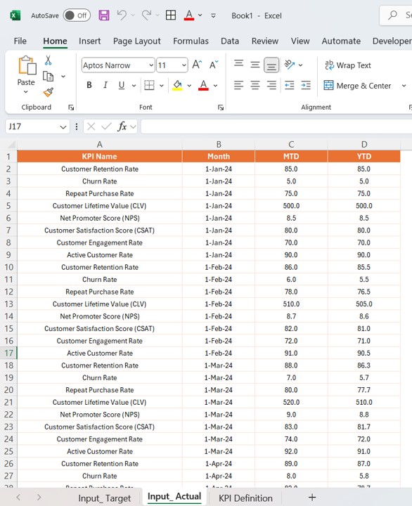 Excel Data