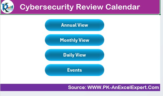 Cybersecurity Review Calendar