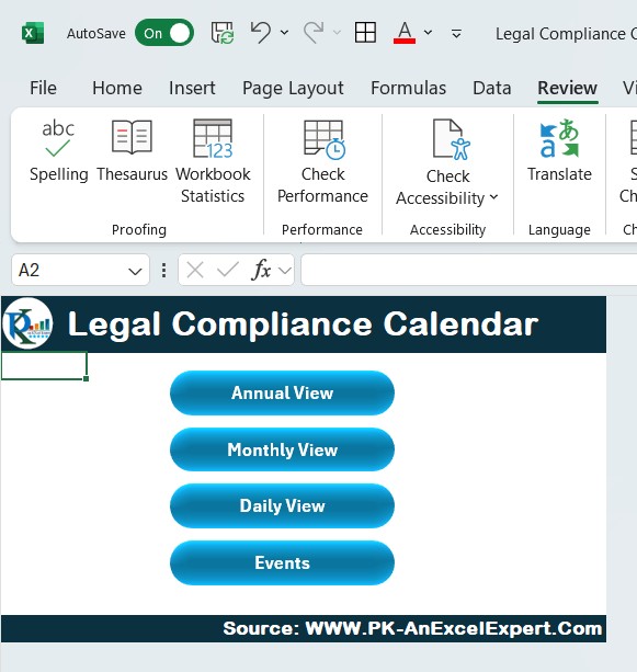 Legal Compliance Calendar