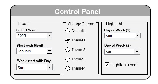 Control Panel