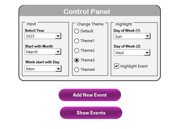 Control Panel