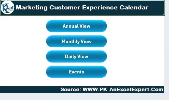 Marketing Customer Experience Calendar