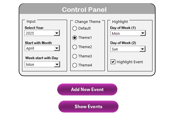 Annual View Sheet