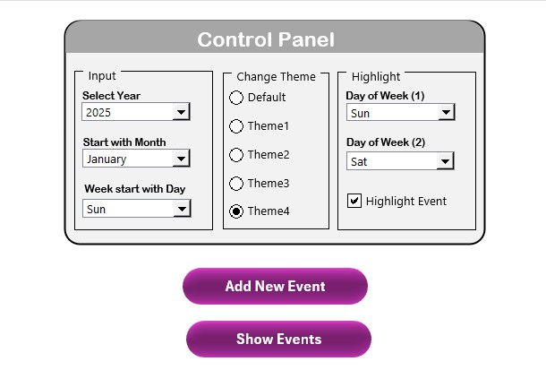 Control Panel