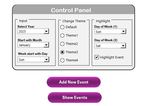 Control Panel