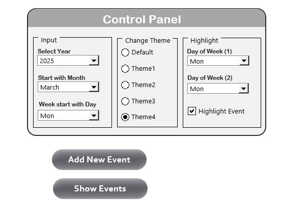 Control Panel