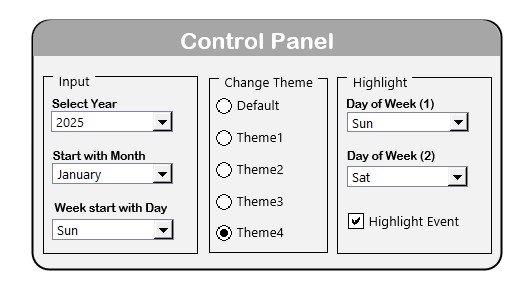 Control Panel