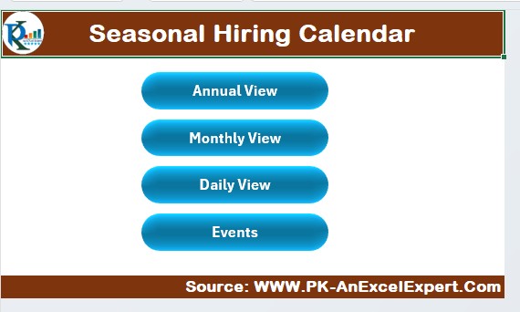 Seasonal Hiring Calendar