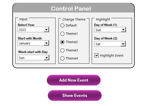 Control Panel