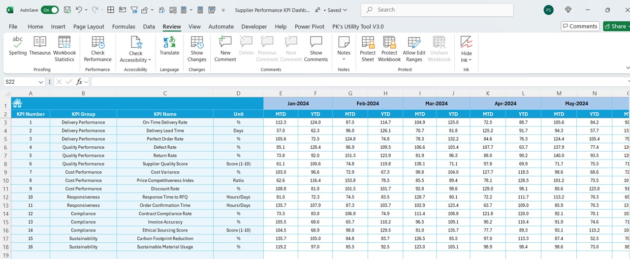 Target Sheet