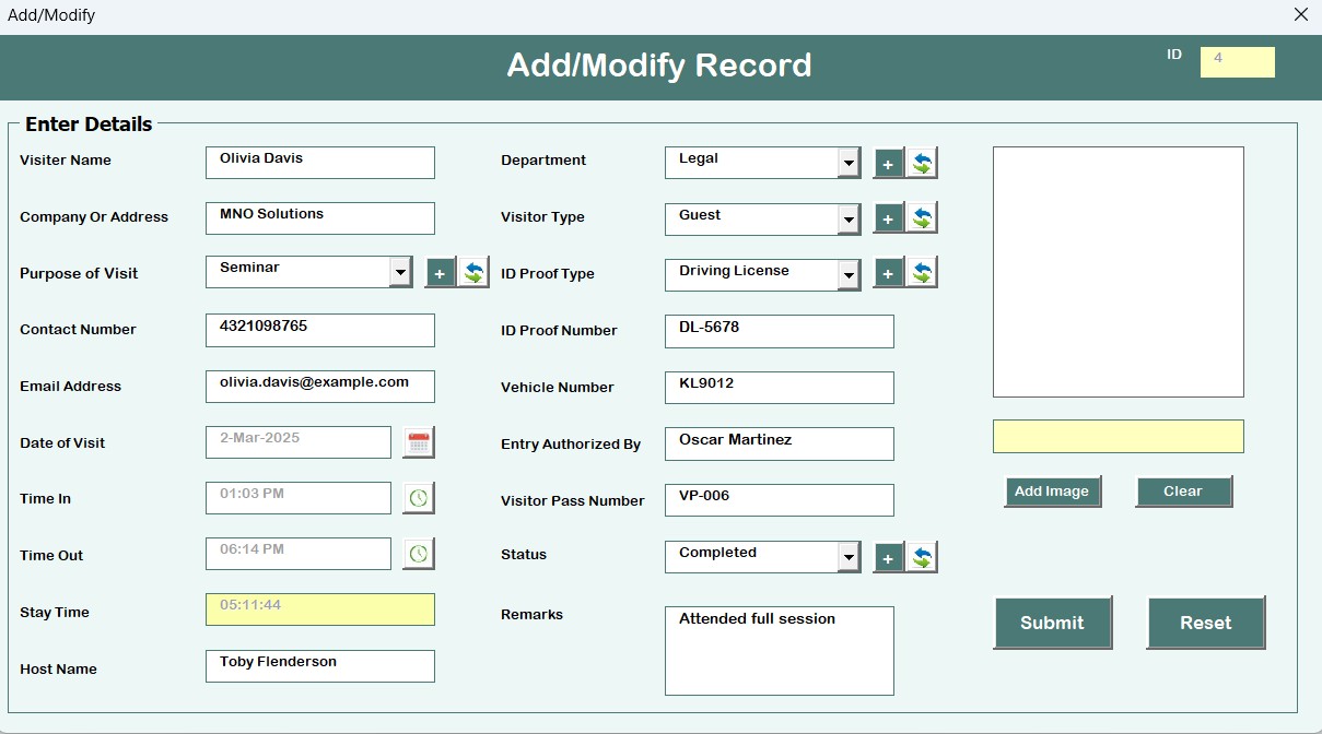 Update Existing Record