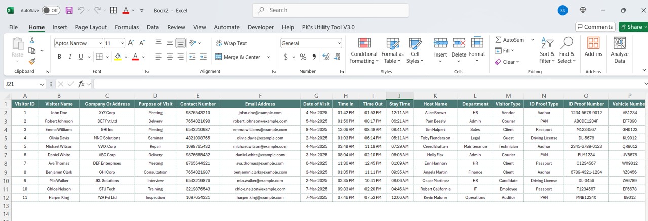 Export to Excel