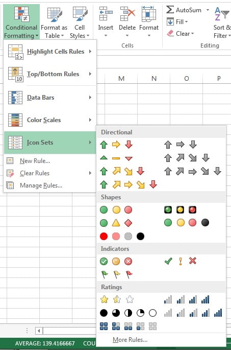 Chapter 5 Icon Sets Pk An Excel Expert